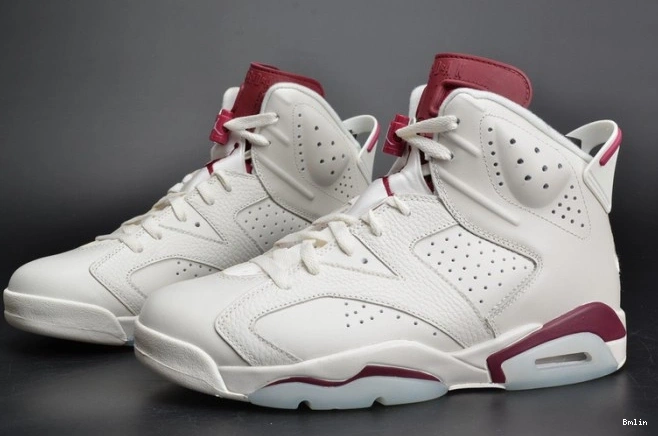 Bmlin shoes Jordan 6 Maroon 384664-116 Air Retro white 0703